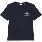Gant T-Shirt bleu marine / gris / rouge