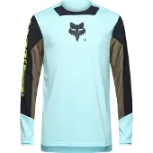 FOX Hommes, Maillot de cyclisme, Defend LS Jersey Elevated (XL), Bleu, XL