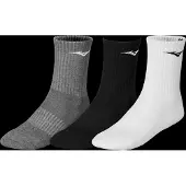 Mizuno Unisexe, Chaussettes de sport, Skarpety Training Mid 3P 32GX250599 (35 - 37), Multicolore, Gris, Blanc
