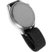 FIXED 22mm Reflective Black Nylon Smartwatch Strap (22 mm, Nylon), Sangles de montre, Noir