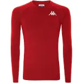 Kappa Vurbat Long Sleeve Base Layer Rouge L Homme