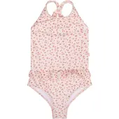 Swim Essentials Filles, Maillot de bain, Old Leopard, Rose, (110, 116)