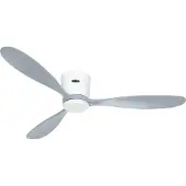 CasaFan Ventilateur de plafond - - ECO PLANO WOOD WE-LG - 132 cm - 3 pales en bois - WiFi intégré