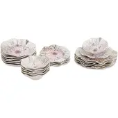 Hermia Concept , GBSNES24Y41001159, Services de table, Service de table (24 pièces), Multicolore, Porcelaine, 25 x 25 x 2 cm
