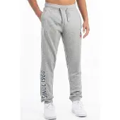 Lonsdale Pantalon 'Virkie' bleu marine / gris chiné / blanc naturel