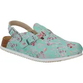 Birkenstock Femmes, Sandales, Kay SL Birko-Flor étroit, Vert, (39)