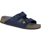 Birkenstock Hommes, Sandales, Arizona ESD Birko-Flor Normal, Bleu, (44)