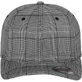 Flexfit Casquette 'GLEN CHECK' noir / blanc