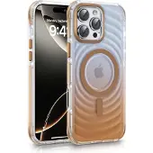 Evelatus Back panel cover Apple iPhone 15 EchoWave Clear MagSafe Gold (Apple iPhone 15), Coque pour téléphone portable, Or