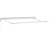 vidaXL Cadre de store blanc 3,5 x 2 m métal