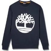 Timberland Core Tree Logo Crew Brushback Sweatshirt Bleu L Homme