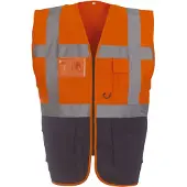 Yoko Gilet multifonction haute visibilité Orange / Marine M