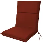 Doppler Coussin pour tabouret et fauteuil avec dossier bas, dimensions 100 x 48 x 4 cm, modèle LIFE 5352, couleur bordeaux