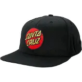 Santa Cruz Classic Dot Snapback Cap Noir