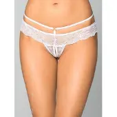 Softline Femmes, Sous-vêtements, Strings, Blanc, (Une unité par pack, M)