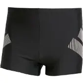 Adidas Maillot de bain de sport 'Big Bars' gris / noir / blanc