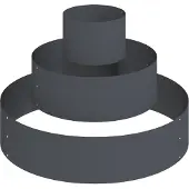 vidaXL Cache-pot de jardin Anthracite 90 x 90 x 20 cm Acier