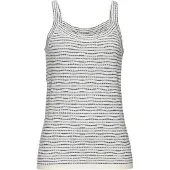 Vivance Tops en tricot crème / bleu fumé