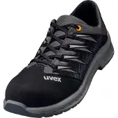 Uvex 69497, Homme, Adulte, Bottes de sécurité, Noir, Gris, ESD, S2, Fermeture à lacets
