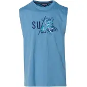 KOROSHI T-Shirt marine / bleu roi / blanc