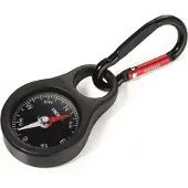 Troika Unisexe, Porte-clés, Boussole, Noir, Rouge