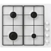 Candy Table de cuisson gaz 60cm 4 feux blanc - - CHW6LWW - pop evo