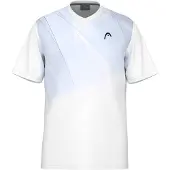 Head Racket Topspin Short Sleeve T-shirt Blanc XL Homme