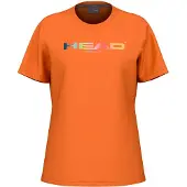 Head Racket Rainbow Short Sleeve T-shirt Orange S Femme
