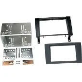 ACV Cadre radio Mercedes 2 DIN noir/aspect caoutchouc