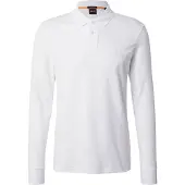 BOSS Passerby 10256683 Long Sleeve Polo Blanc S Homme