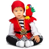 MOM Boy Caribbean Pirate Costume Rouge 12-24 Months Enfants