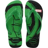 Havaianas - Top Marvel Logomania, Tongs Confortables, Légères et Durables, Motif de Superhéros Iconiques de Marvel, Homme