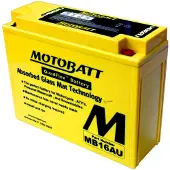 Motobatt Batterie MB16AU pour motos (20,5Ah, 12V, 2 broches)