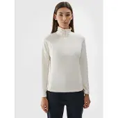 4F Femmes, Vestes d'extérieur, Bluza polarowa damska F031 kremowa 4FAW23UFLEF031 12S M (M), Beige, M