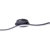 Näve LED Plafonnier ONDA 45x13cm 6W blanc chaud noir 1383422