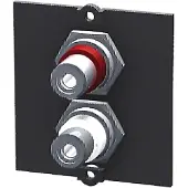 Bachmann - Modulares Faceplate-Snap-In - RCA X 2 - Schwarz