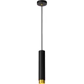 Lucide Suspension FLORIS noire 1xGU10x40W en aluminium, dimensions : 162 x 5,9 x 5,9 cm, IP20,