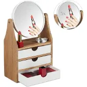 Relaxdays Organiseur pour maquillage, 3 tiroir