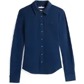 Tommy Hilfiger 1985 Slim Fit Long Sleeve Shirt Bleu XS Femme