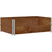 vidaXL Jardinière marron 120x80 cm bois massif de pin