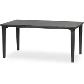 Allibert Table de loft Futura 165x95 cm, graphite 197535