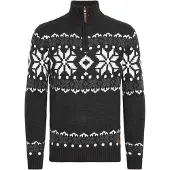 !Solid Pull-over 'Norwin' anthracite / blanc
