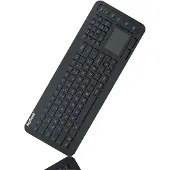 Keysonic KSK-6231INEL - Clavier - avec pavé tactile - rétroéclairé - USB - Anglais - noir