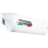 Gpr Exhaust Systems Albus Ceramic Ktm Supermoto Smr 990 08-12 Homologated Bolt On Muffler Blanc Homologated