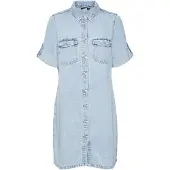 Vero Moda Jennie Short Sleeve Dress Bleu XL Femme