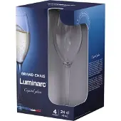 Luminarc Gläsersatz Grand Chais Glas 240 ml (4 Stück), Verres, Transparent