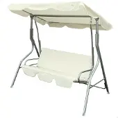 Aktive Garden Swing Seat 170x110x153 Cm Argenté