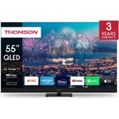 Thomson Téléviseur QLED 55QG6C14, 55 pouces (139 cm), 4K UHD, Google TV, , noir