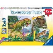 Ravensburger Puzzle Du Souverain Primitif 3 X 49 Pièces
