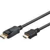 Pro DisplayPort — HDMI (Typ A) (2 m), Câble vidéo, Noir